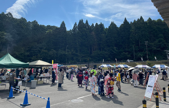 能登半島災害（地震・豪雨）支援バザー（松島・利府地区商業まつり）の様子